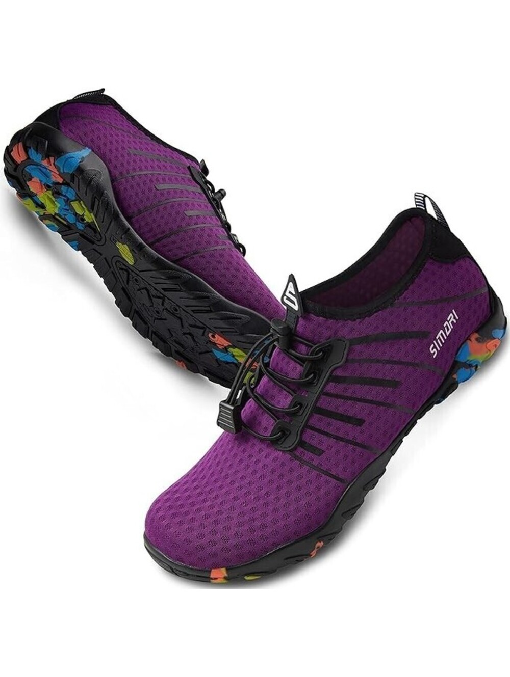 SIMARI Water Shoes Women's Size 5 Purple Quick Dry Barefoot Beach Swim Shoe